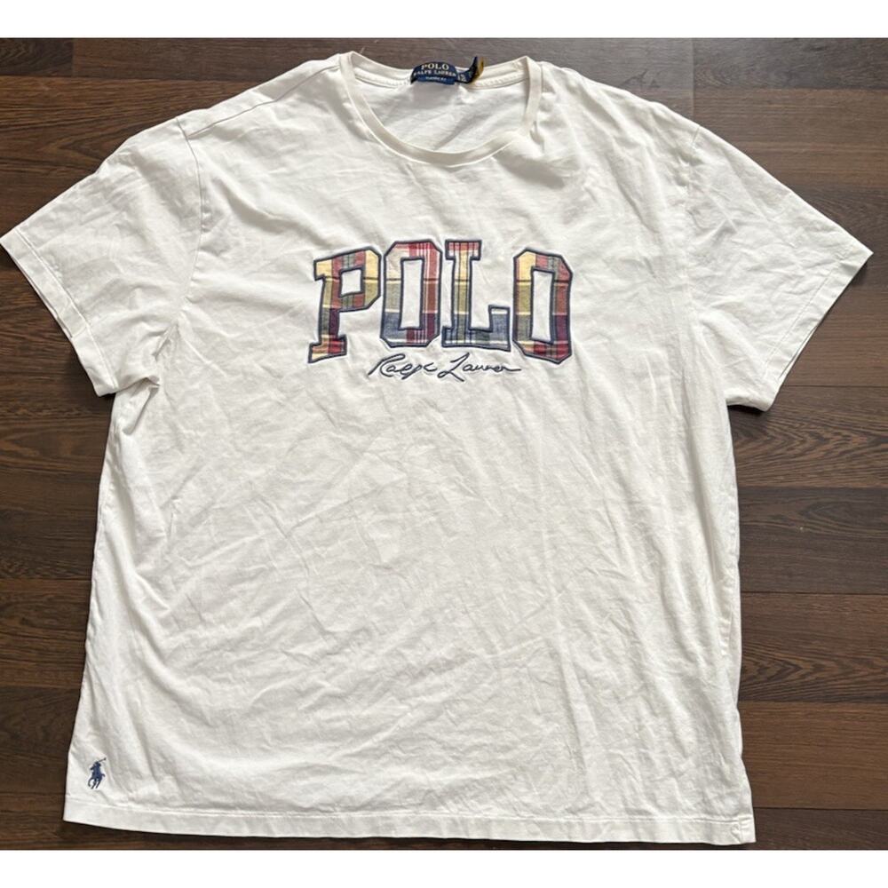 Polo Ralph Lauren Classic Fit Plaid Jersey T-Shirt Mens Sz XL - Picture 2 of 9